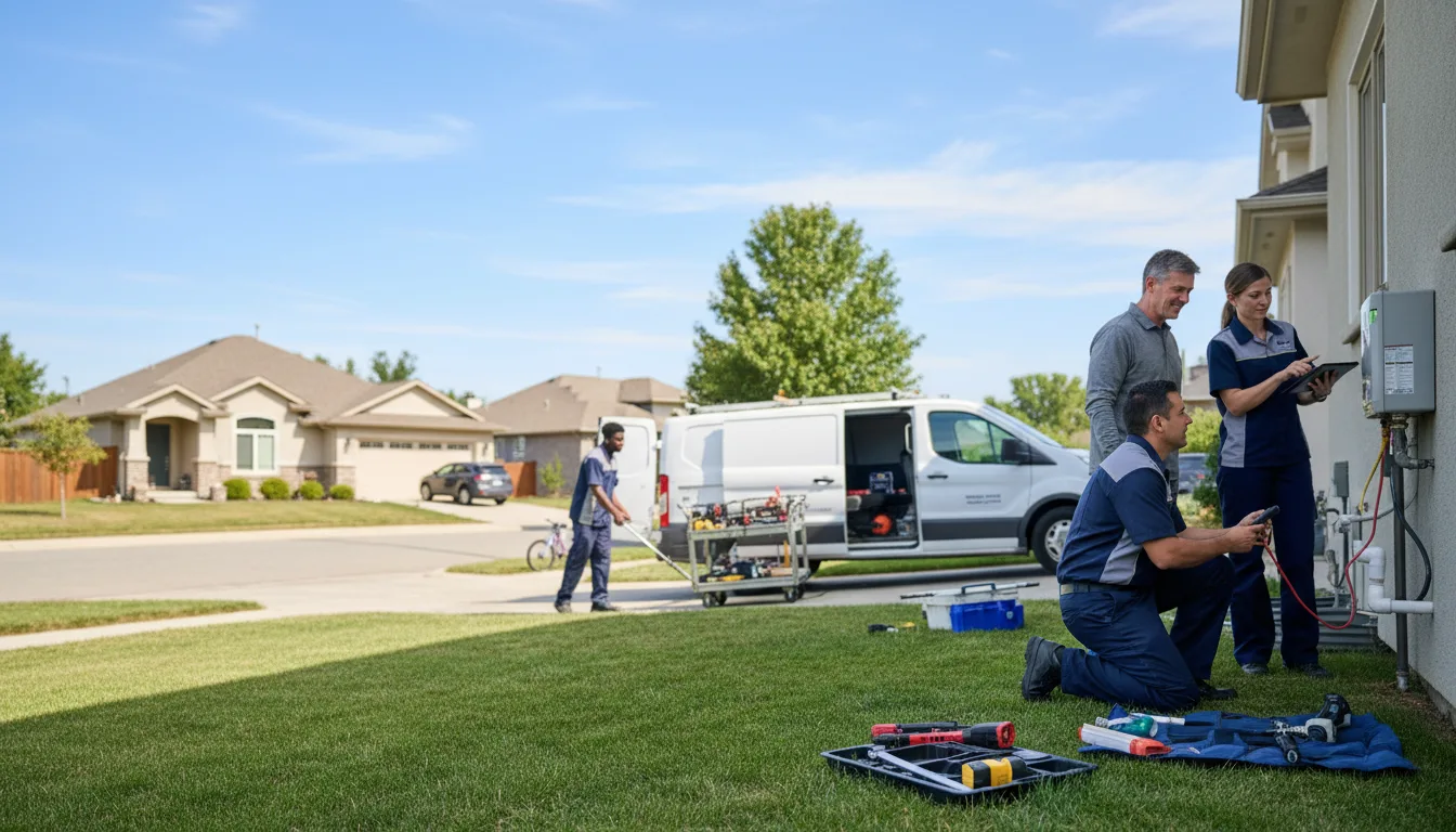 Tankless water heater service in Claremont, MN